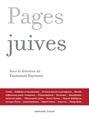 cover image of Pages juives